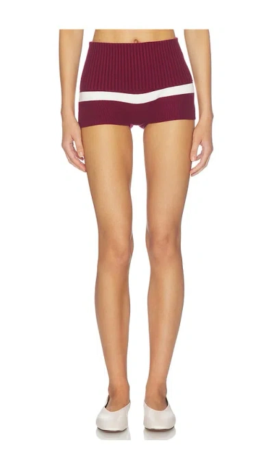 Sndys Carla Short In Burgundy