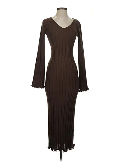 Pre-owned Sndys Casual Dress In Brown
