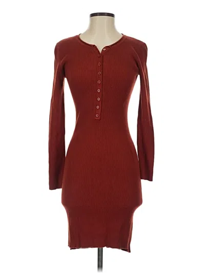 Pre-owned Sndys Casual Dress In Burgundy