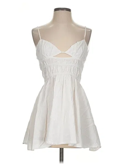 Pre-owned Sndys Casual Dress In White