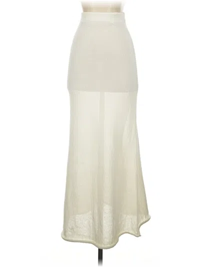 Pre-owned Sndys Casual Skirt In Ivory