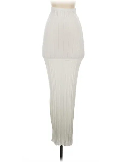 Pre-owned Sndys Casual Skirt In Ivory