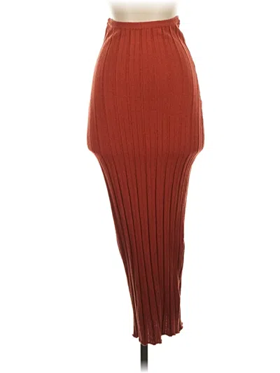 Pre-owned Sndys Casual Skirt In Orange