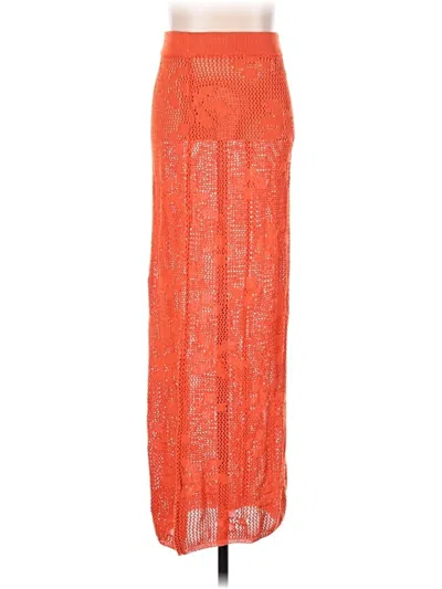 Pre-owned Sndys Casual Skirt In Orange