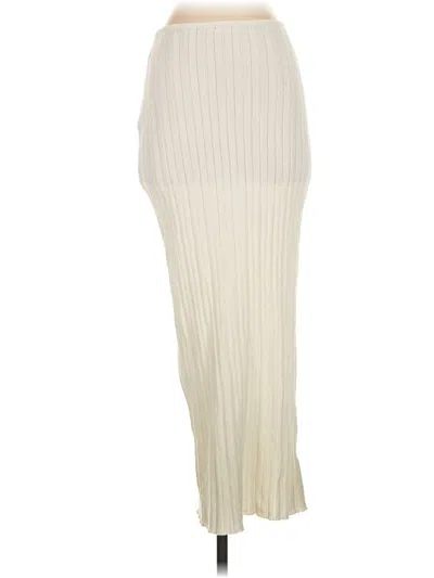 Pre-owned Sndys Casual Skirt In White