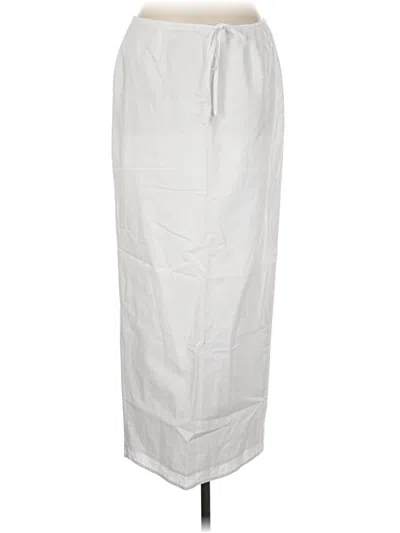Pre-owned Sndys Casual Skirt In White