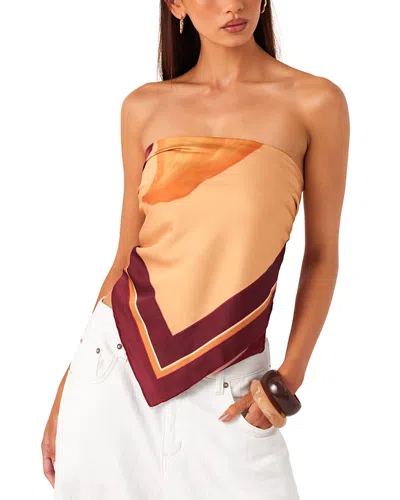 Sndys Cattleya Wrap Top In Orange
