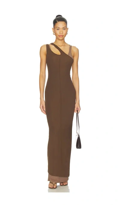 Sndys Chantara Maxi Dress In Brown