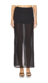 Sndys Chloe Sheer Skirt In 블랙
