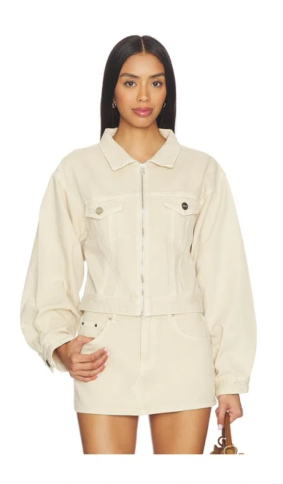 Sndys Cole Denim Jacket In Neutral