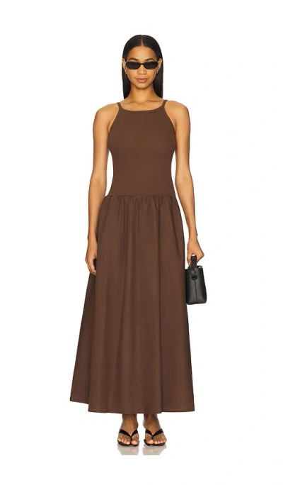 Sndys Cruz Maxi Dress In 深咖啡色