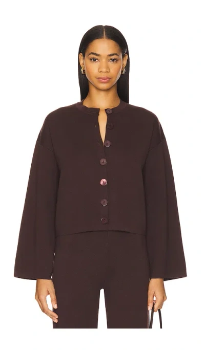 Sndys Daphne Cardigan In Coffee