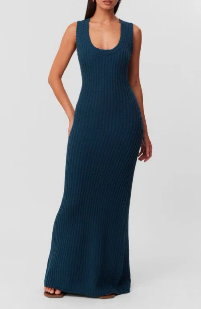 Sndys Desiree Maxi Dress In Blue