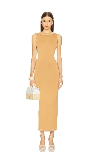 Sndys Ellery Maxi Dress In Camel