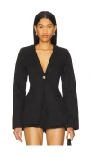 Sndys Emilie Fitted Blazer In Black