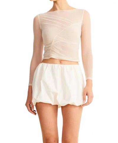Sndys Freja Bubble Skirt In Beige
