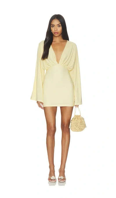 Sndys Helene Mini Dress In Yellow