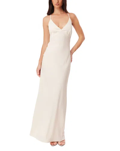 Sndys Isadora V Neck Maxi Dress In White