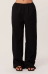 Sndys Ismene Linen & Cotton Pants In Black