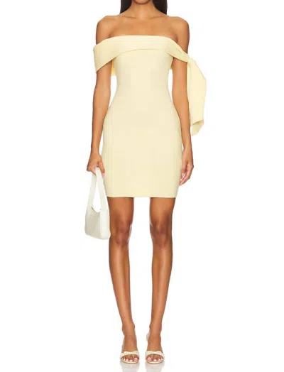 Sndys Jaymes Mini Dress In Yellow Cotta