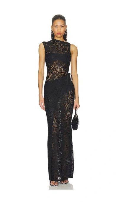 Sndys Kaven Maxi Dress In Black