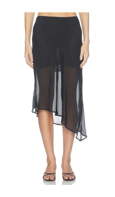 Sndys Laelia Midi Skirt In Black