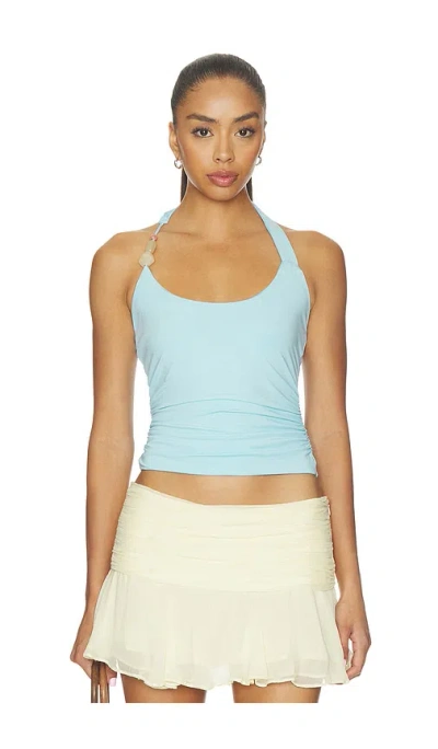 Sndys Lexie Twist Halter 탱크탑 In Blue