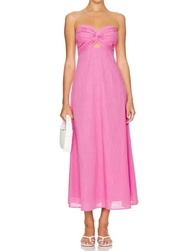 Sndys Lilly Dress In Pink In Multi