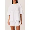Sndys Lyla Shell T-shirt In White
