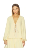 Sndys Lyns 탑 In Yellow