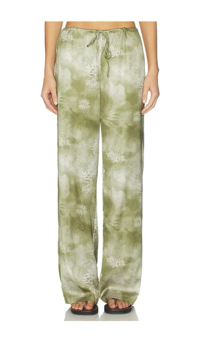 Sndys Lyra Print Pant In Green