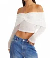 Sndys Madrid Off Shoulder Top In White