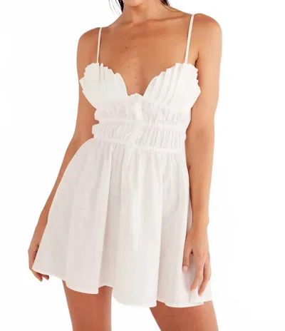 Sndys Mahalia Mini Dress In White