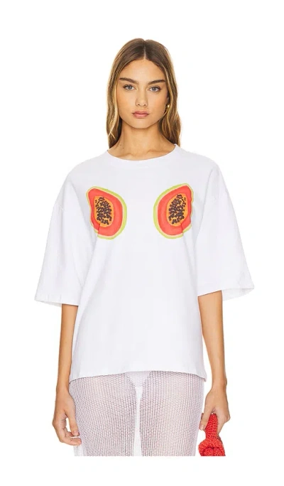 Sndys Mai Tai T-shirt In 木瓜红