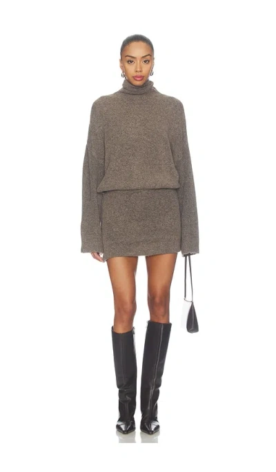 Sndys Marlowe Mini Dress In Ash Marle