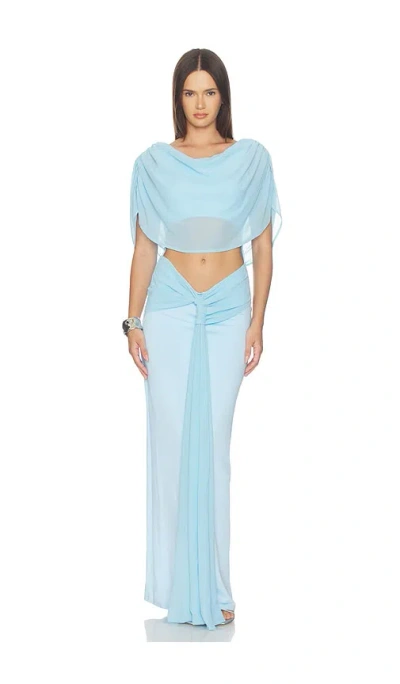 Sndys Marnie Reversible Maxi  ドレス In Blue