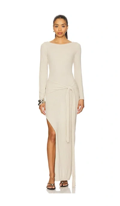 Sndys Misha Maxi Dress In Neutral
