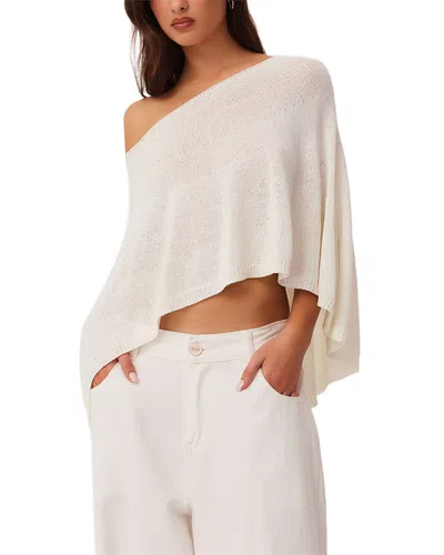 Sndys Misty Knit Poncho In White