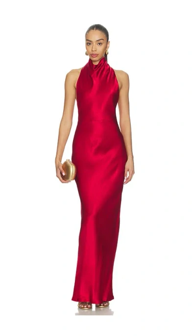 Sndys Nara Maxi Dress In Red