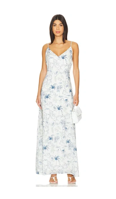 Sndys Pomelo Maxi Dress In White
