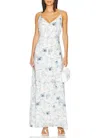 Sndys Pomelo Maxi Dress In White