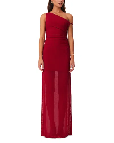 Sndys Pomona Mesh Maxi Dress In Red