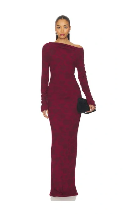 Sndys Reyna Red Print In Brown