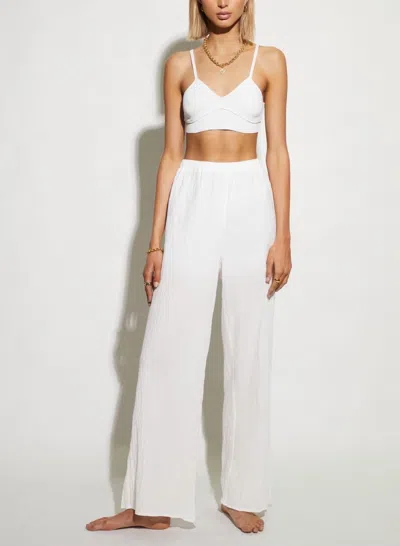 Sndys Ribbed Bralette In White