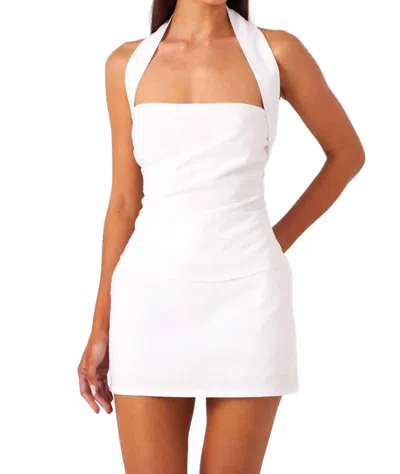 Sndys Romi Halter Dress In White