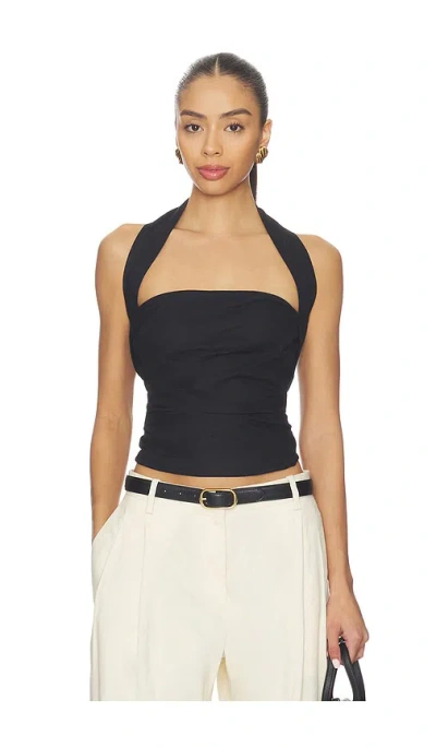Sndys Romi Halterneck Top In Black