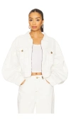 Sndys Rune Denim Jacket In White