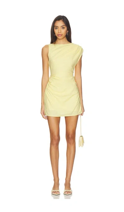 Sndys Saskia Mini Dress In Yellow