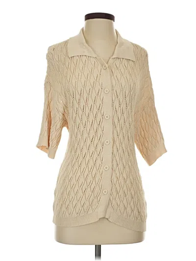 Pre-owned Sndys Short Sleeve Turtleneck In Tan