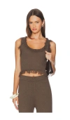 Sndys Skyler Knit Top In Brown